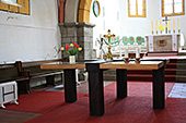 Altar in der Kirche Sankt Hilarius in Utenbach