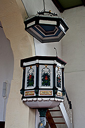 Kanzel in der Utenbacher Kirche
